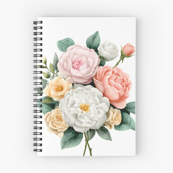 Item preview, Pastel Peony Rose Bouquet - Soft Elegant Romantic Floral Art Print designed and sold by DesignArtist.ia.