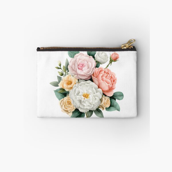 Item preview, Pastel Peony Rose Bouquet - Soft Elegant Romantic Floral Art Print designed and sold by DesignArtist.ia.