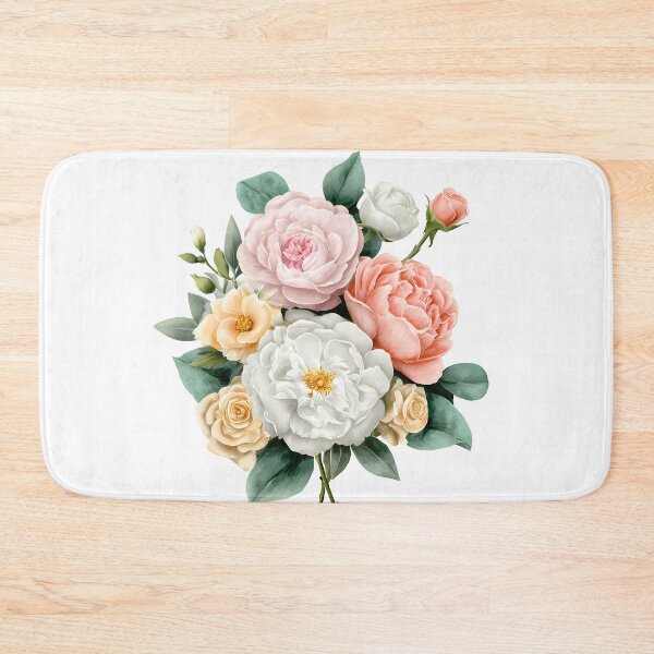 Item preview, Pastel Peony Rose Bouquet - Soft Elegant Romantic Floral Art Print designed and sold by DesignArtist.ia.