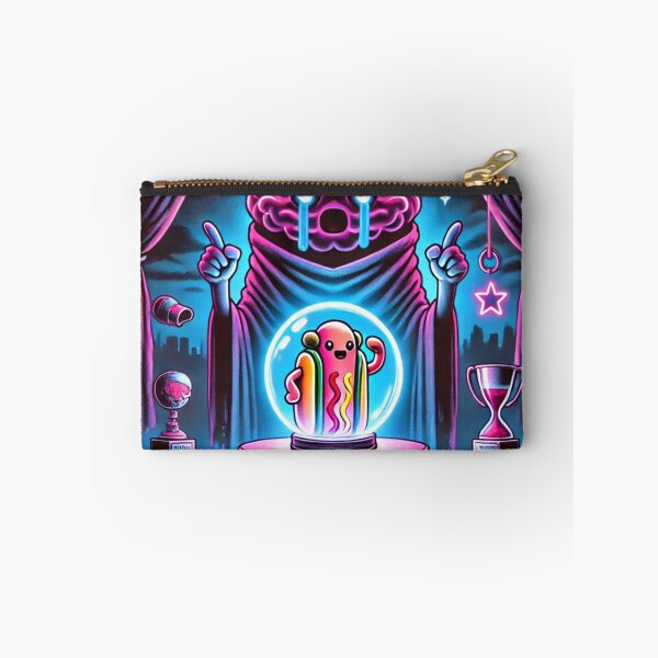 Item preview, Fortune Teller Brain – Hot Dog in a Crystal Ball | Neon Existential Humor designed and sold by ComedyInkFactor.
