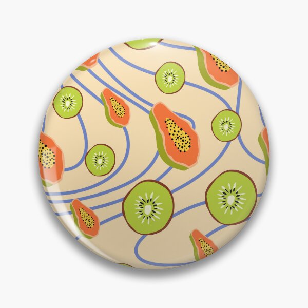 Item preview, Summer Papaya Kiwi Fruit Pattern designed and sold by ApricityPhrases.