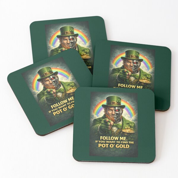 Item preview, Follow Me – Leprechaun Terminator Pot O’ Gold designed and sold by Hornace88studio.