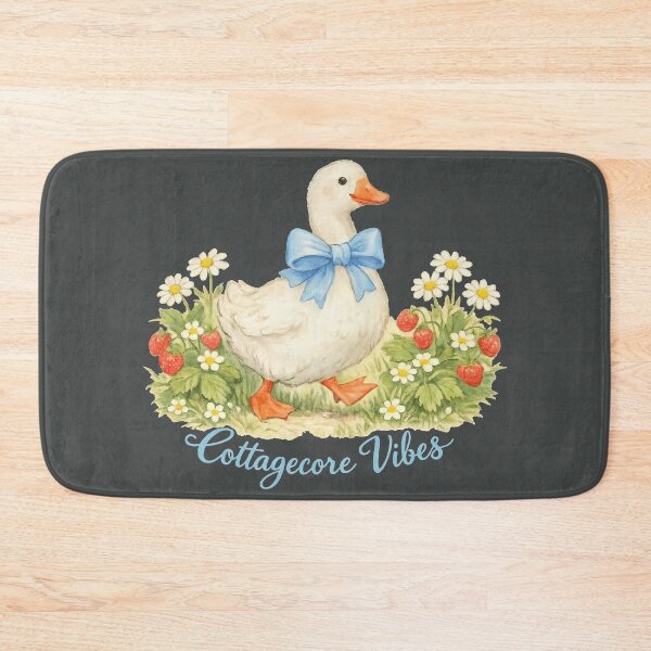 Item preview, Cottagecore Vibes - Cute Goose with Strawberries designed and sold by DigitalGlade.