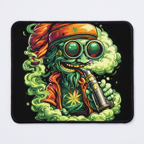 Item preview, Cyber Rasta Vape Character – Urban Smoke Illustration designed and sold by House of Taste Vape Designs.