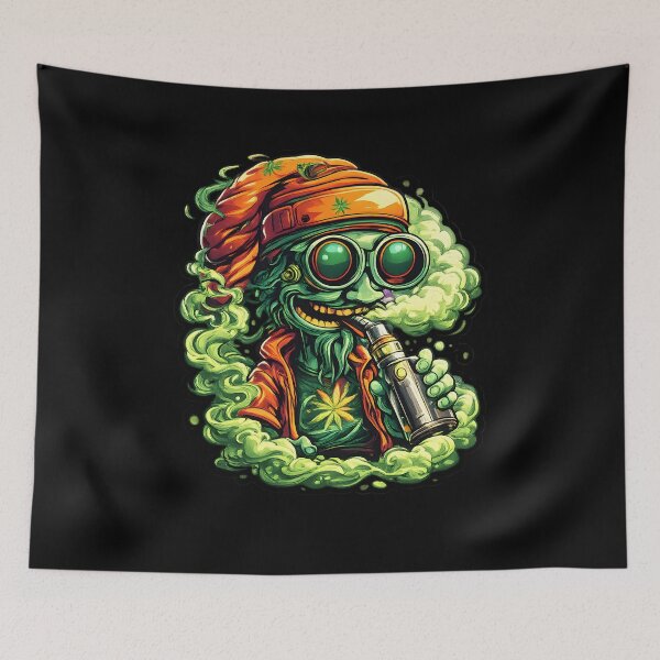 Artikelvorschau, Cyber Rasta Vape Character – Urban Smoke Illustration entworfen und verkauft von House of Taste Vape Designs.