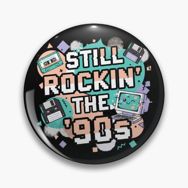 Item preview, Still Rockin' The 90s Retro Tech Graphic designed and sold by IntrusiveMind210.