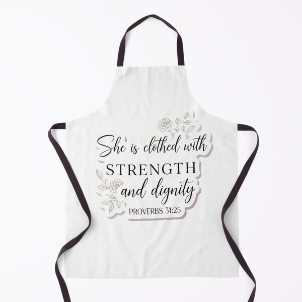 Item preview, Clothed with Strength and Dignity Christian Sticker – Proverbs 31 Feminine Design designed and sold by Illustrated Faith.