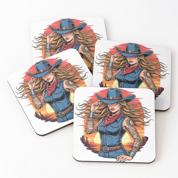 Item preview, Modern Cowgirl Street Style tattoo cowgirl designed and sold by Uglyandcute.