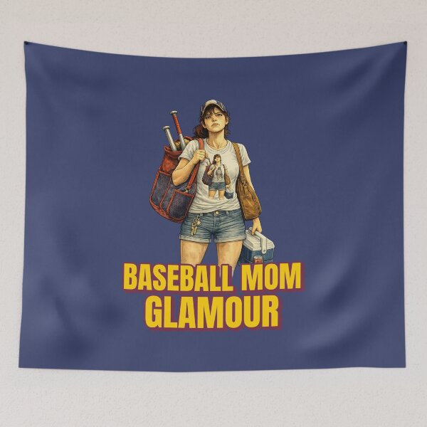 Artikelvorschau, Glamouröse Baseball-Mama entworfen und verkauft von The Sporty Nerd.