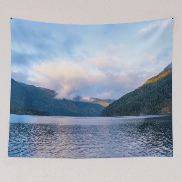 Item preview, Early Morning Sunrise over Lake Crescent designed and sold by TinyDinoDesigns.