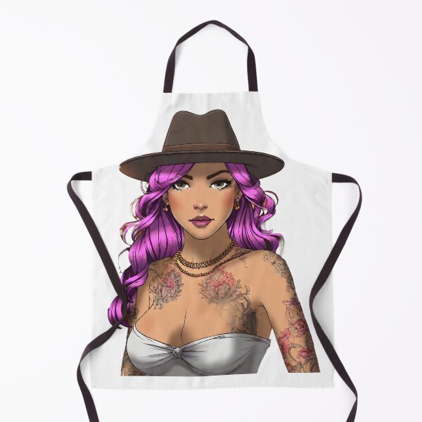 Aperçu de l'œuvre Tatouage de style cowgirl moderne créée et vendue par Uglyandcute.