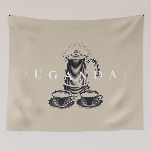 Item preview, Uganda Coffee and Tea Lover Graphic designed and sold by Bold & Brewed.