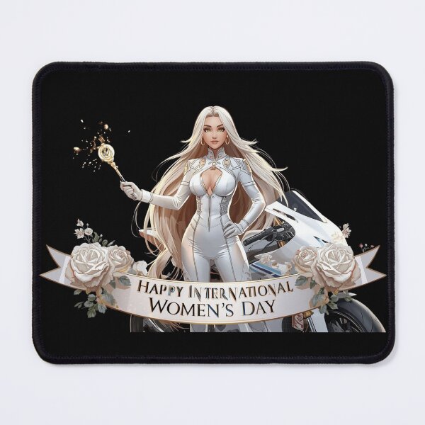 Item preview, White Charmed Rider – Happy International Women’s Day designed and sold by YourTrendyTees.