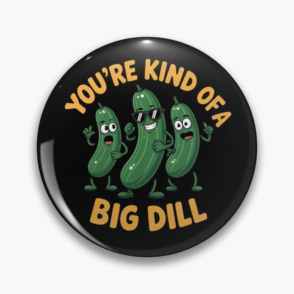 Item preview, Funny Pickle Big Dill – Cute Cucumber in Glasses Pun Design designed and sold by HubCreates.