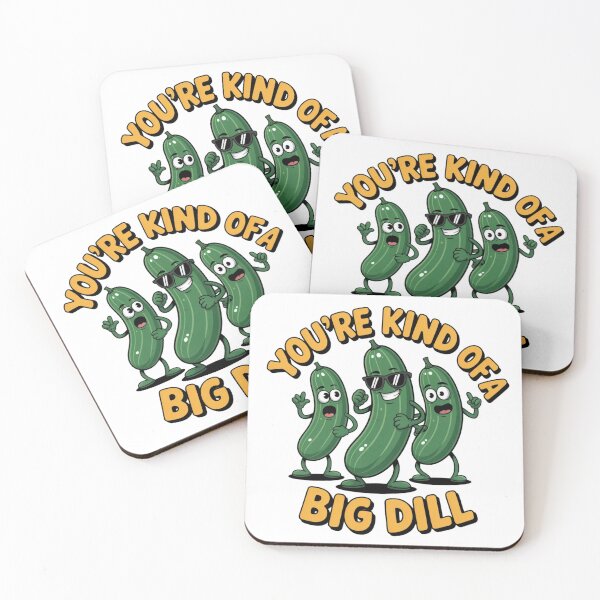 Item preview, Funny Pickle Big Dill – Cute Cucumber in Glasses Pun Design designed and sold by HubCreates.