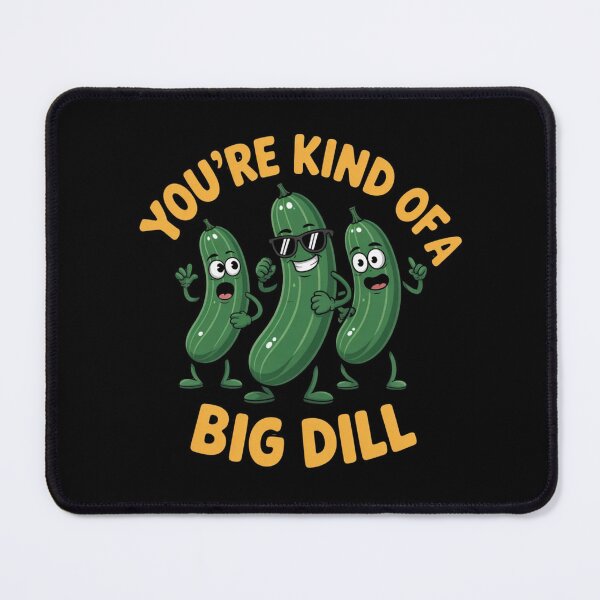 Item preview, Funny Pickle Big Dill – Cute Cucumber in Glasses Pun Design designed and sold by HubCreates.