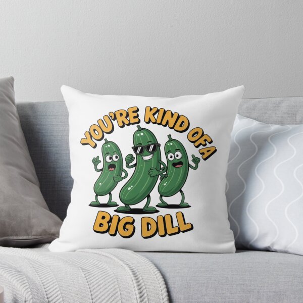 Item preview, Funny Pickle Big Dill – Cute Cucumber in Glasses Pun Design designed and sold by HubCreates.