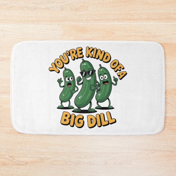 Item preview, Funny Pickle Big Dill – Cute Cucumber in Glasses Pun Design designed and sold by HubCreates.