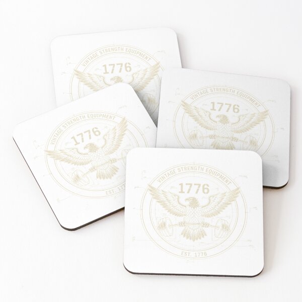 Item preview, Vintage Strength Equipment 1776 Eagle Barbell Design – Patriotic Gym Workout Shirt – Est 1776 Fitness Graphic designed and sold by YK SHOP.