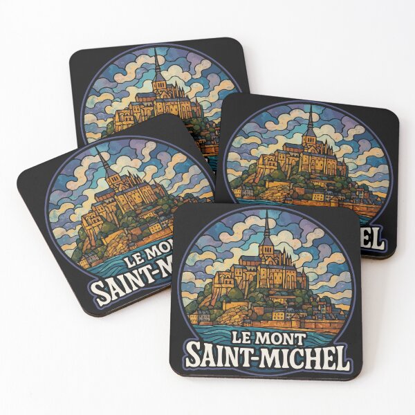 Item preview, Le Mont Saint Michel Stained Glass Travel designed and sold by TomFrontierArt.