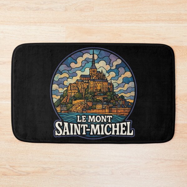 Item preview, Le Mont Saint Michel Stained Glass Travel designed and sold by TomFrontierArt.