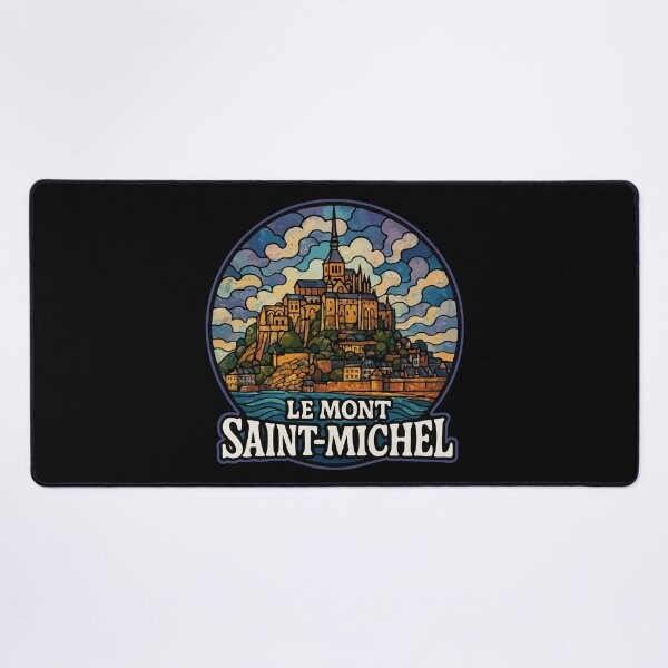 Item preview, Le Mont Saint Michel Stained Glass Travel designed and sold by TomFrontierArt.