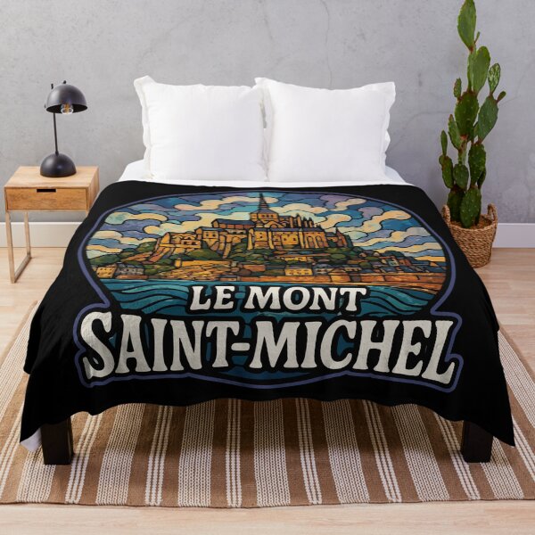Item preview, Le Mont Saint Michel Stained Glass Travel designed and sold by TomFrontierArt.
