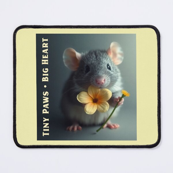 Item preview, Tiny Paws Big Heart Pet Rat designed and sold by Sachie's Studio.