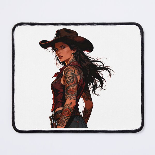 Item preview, Modern Cowgirl Street Style tattoo cowgirl designed and sold by Uglyandcute.