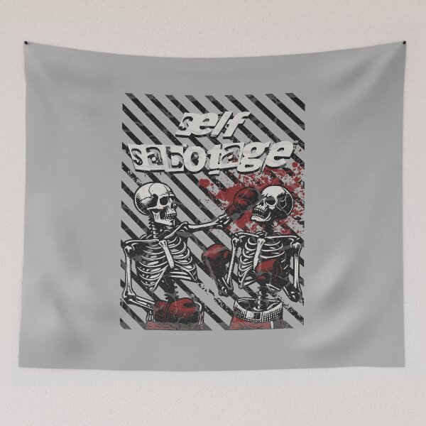 Item preview, Self Sabotage boxing skeleton clones designed and sold by yourvanitybrand.