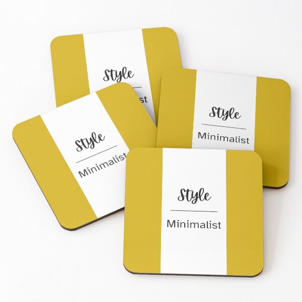 Item preview, Style Minimalist Mustard and White Color designed and sold by AndysTeeShop.
