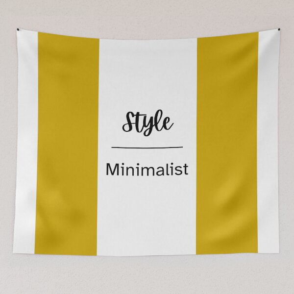 Item preview, Style Minimalist Mustard and White Color designed and sold by AndysTeeShop.