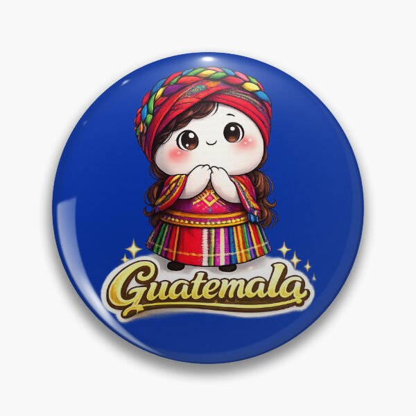 Item preview, Guatemala Traditional Girl Blob – Cute Chapina Cultural Pride Sticker designed and sold by Gladys Art Studio.