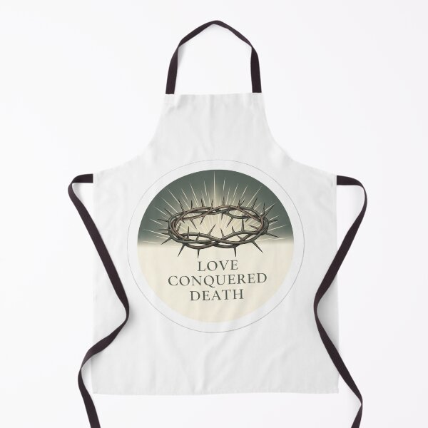 Item preview, Love Conquered Death Christian Easter Sticker designed and sold by Illustrated Faith.