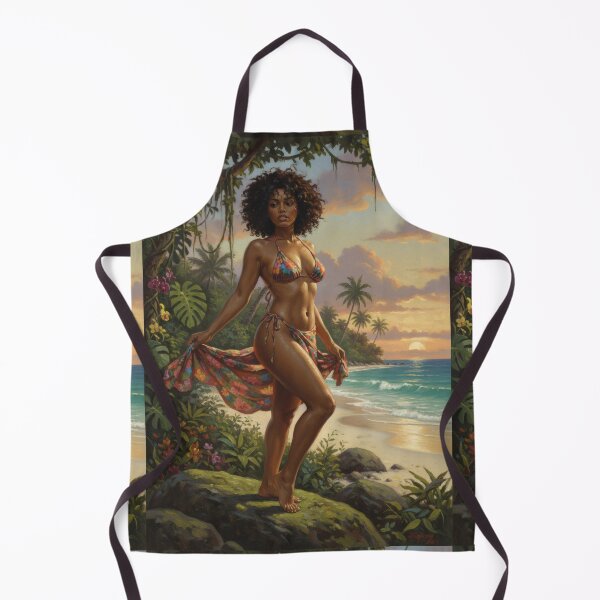 Item preview, Attractive brunette on a beach. designed and sold by Chubby Chase.
