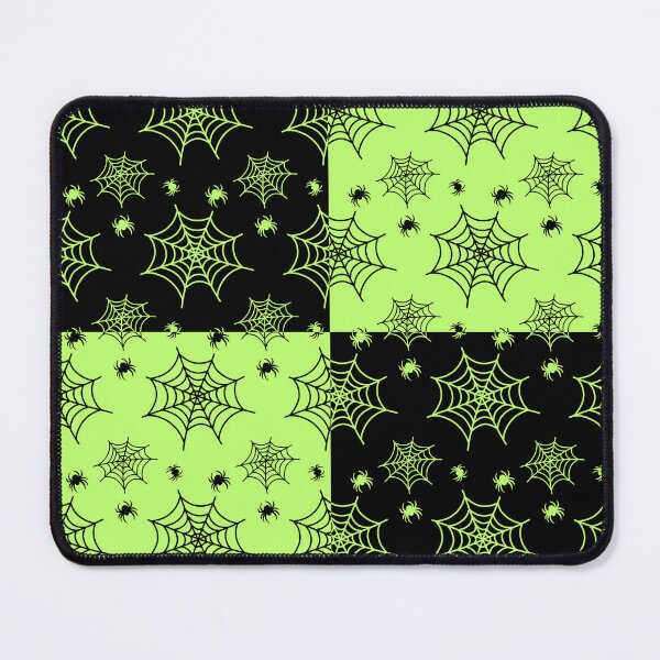 Item preview, Black and lime interchange web pattern designed and sold by serenebookworm.