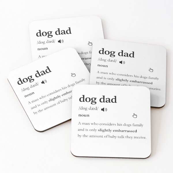 Item preview, Dog Dad Definition Funny Dictionary Baby Talk designed and sold by AnnDesignStudio.