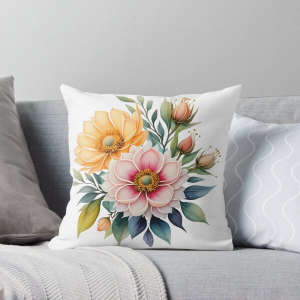 Item preview, Pastel Dahlia Bouquet - Soft Romantic Floral Art Print designed and sold by DesignArtist.ia.