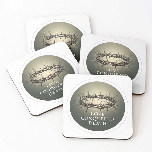 Item preview,  Love Conquered Death Christian Easter Sticker designed and sold by Illustrated Faith.