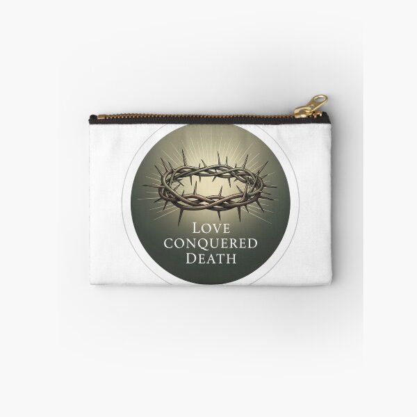 Item preview,  Love Conquered Death Christian Easter Sticker designed and sold by Illustrated Faith.