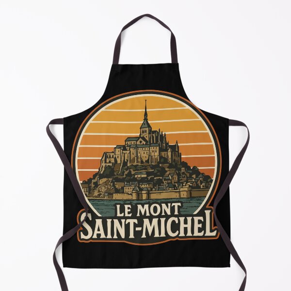 Item preview, Le Mont Saint Michel Retro Vintage Travel designed and sold by TomFrontierArt.