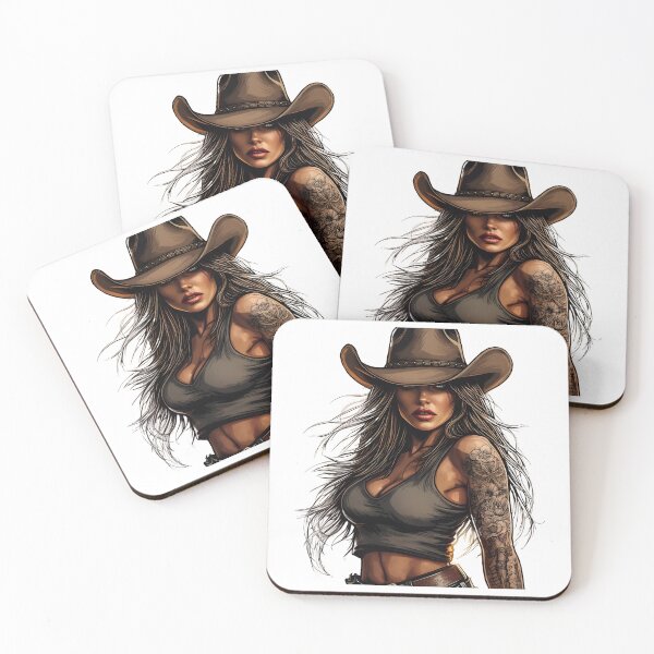 Item preview, Modern Cowgirl Street Style tattoo cowgirl designed and sold by Uglyandcute.