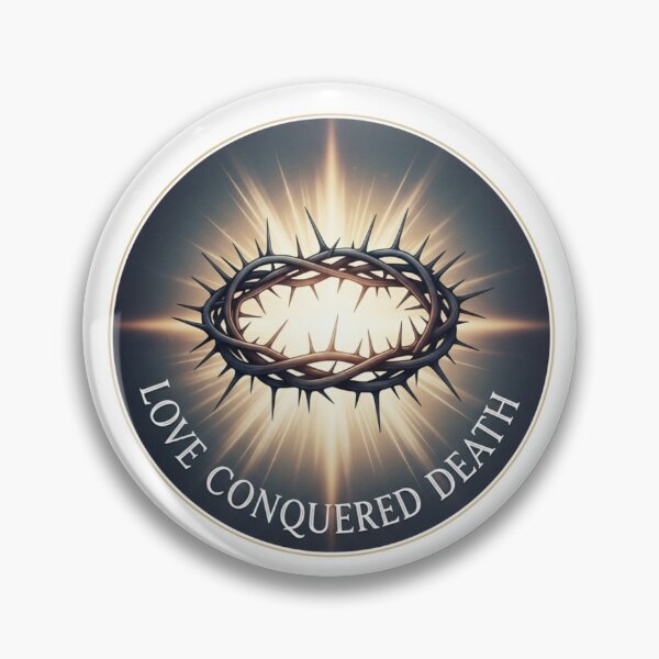 Item preview,   Love Conquered Death Christian Easter Sticker designed and sold by Illustrated Faith.