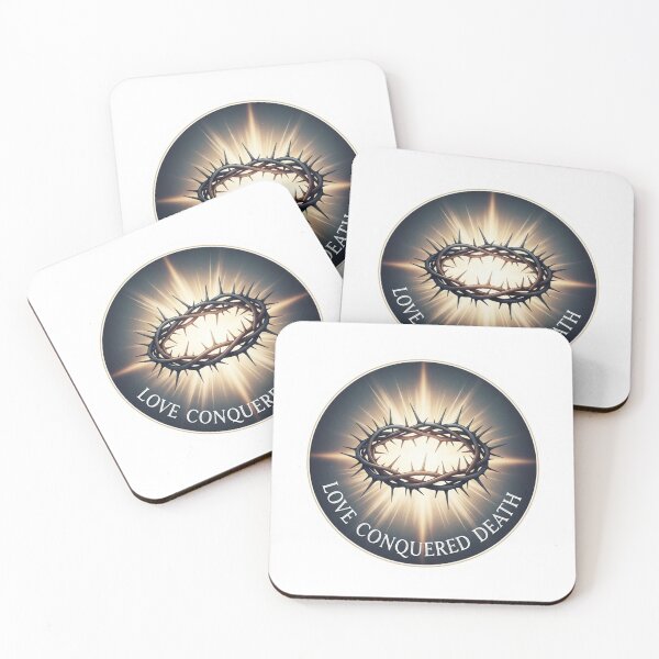 Item preview,   Love Conquered Death Christian Easter Sticker designed and sold by Illustrated Faith.