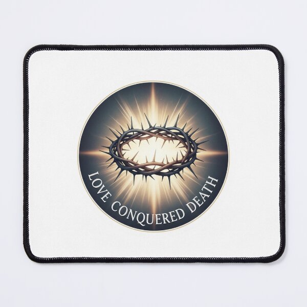 Item preview,   Love Conquered Death Christian Easter Sticker designed and sold by Illustrated Faith.
