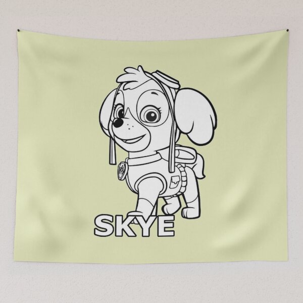 Item preview, Skye Paw Patrol Line Art - Aviator Pup Coloring Page designed and sold by Rafcioo.