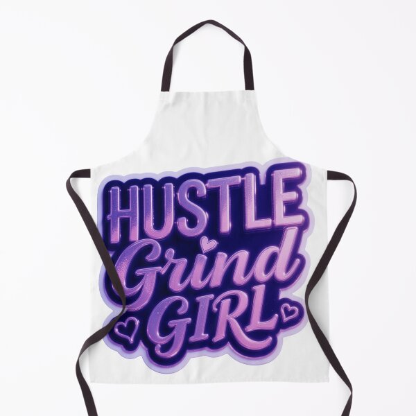 Item preview, Hustle Grind Girl – Bold Black Heart Script Streetwear Girl Power Sticker designed and sold by ARTCREATESHOP.