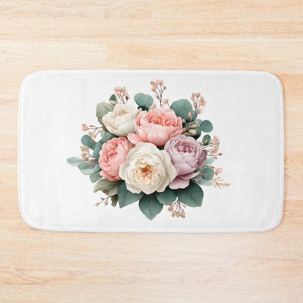Item preview, Pastel Peony Rose Bouquet - Soft Elegant Romantic Floral Art Print designed and sold by DesignArtist.ia.