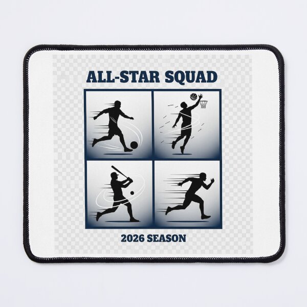Item preview, All-Star Squad 2026 Season Shirt – Multi Sport Athlete Silhouette Design – Soccer Basketball Baseball Running designed and sold by YK SHOP.