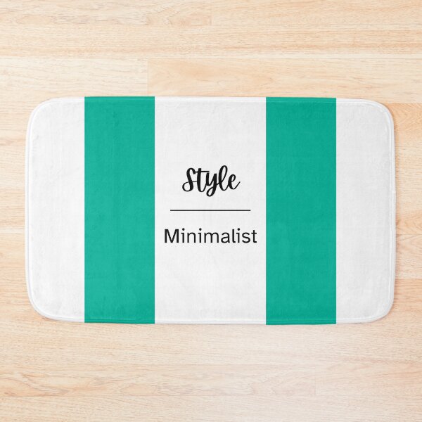 Item preview, Style Minimalist Turquoise and White Color designed and sold by AndysTeeShop.